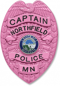 Cancer Awareness Eagle Topped Badge S18_PK